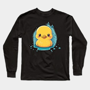 Rubber Duck And Duckling Men Women Kids Long Sleeve T-Shirt